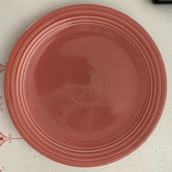 Fiestaware Vintage Retired Rose Chop Plate - Picture 4 of 7